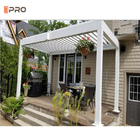 สวนกลางแจ้ง Modern Aluminium Pergola Covers Louver Roof Waterproof